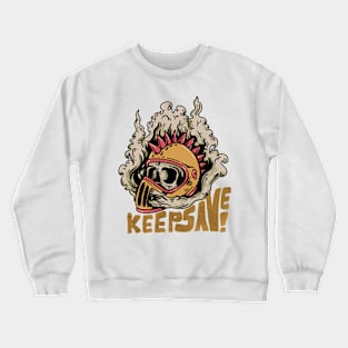 Skull helmet Crewneck Sweatshirt